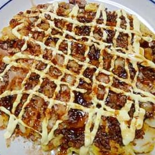 ひき肉を使って★お好み焼き